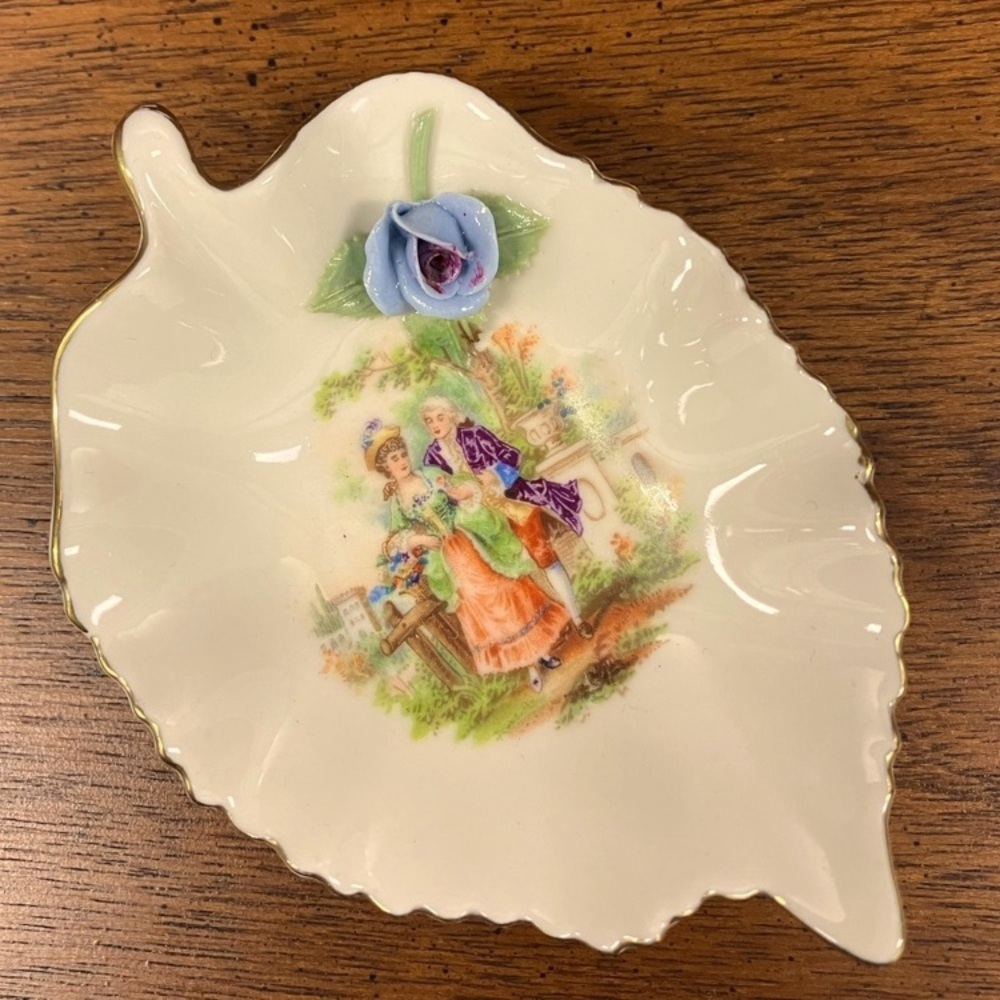 Vintage Germany Dresden Porcelain Mini Dish